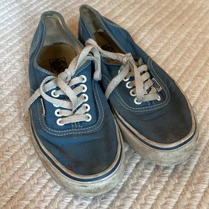Perfectly worn in blue original Vans Authentic